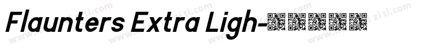 Flaunters Extra Ligh字体转换